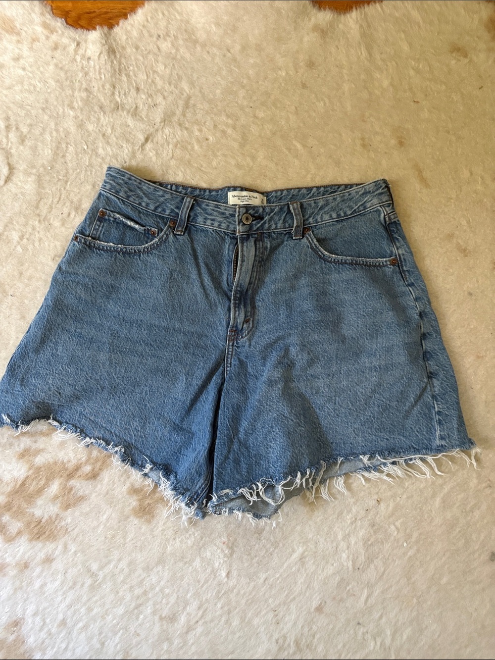 Abercrombie Blue Denim Cutoff Shorts